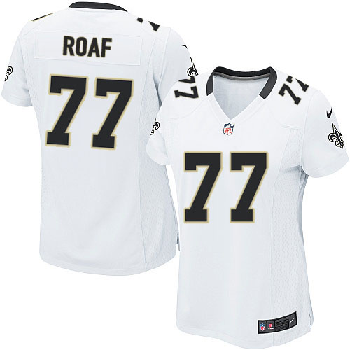 Women's Game Willie Roaf Nike Jersey White Road - #77 NFL New Orleans Saints